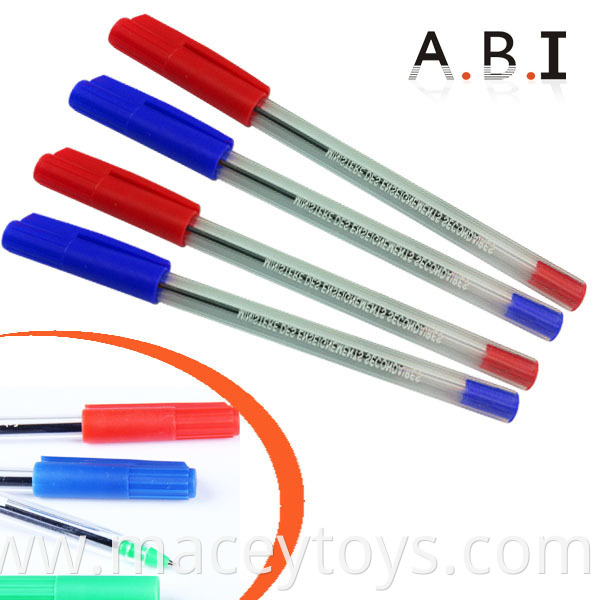 Wholesale promotion back to school Plastic cheap simply ball point pen ball pen